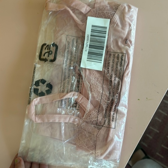 Colleen Lopez PINK Lace Chest Trim Tank Cami Pull over XS - Picture 2 of 2